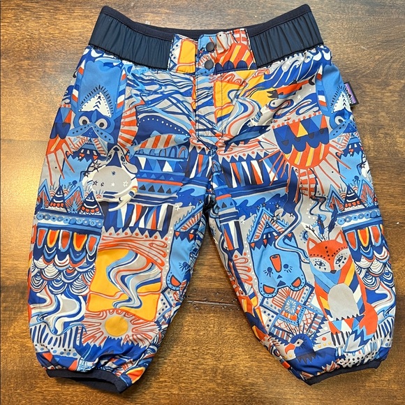 Patagonia Baby Reversible Puff-Ball Snow Pants 3-6M - Like New! - Picture 1 of 5
